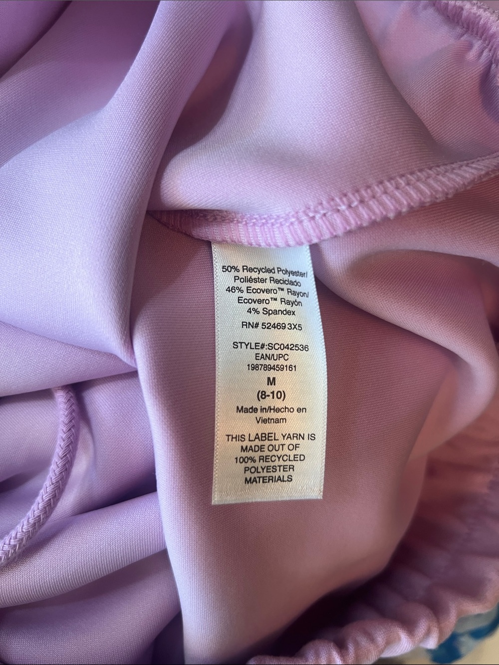 Cropped Lavender Drawstring Hoodie - Picture 13 of 13